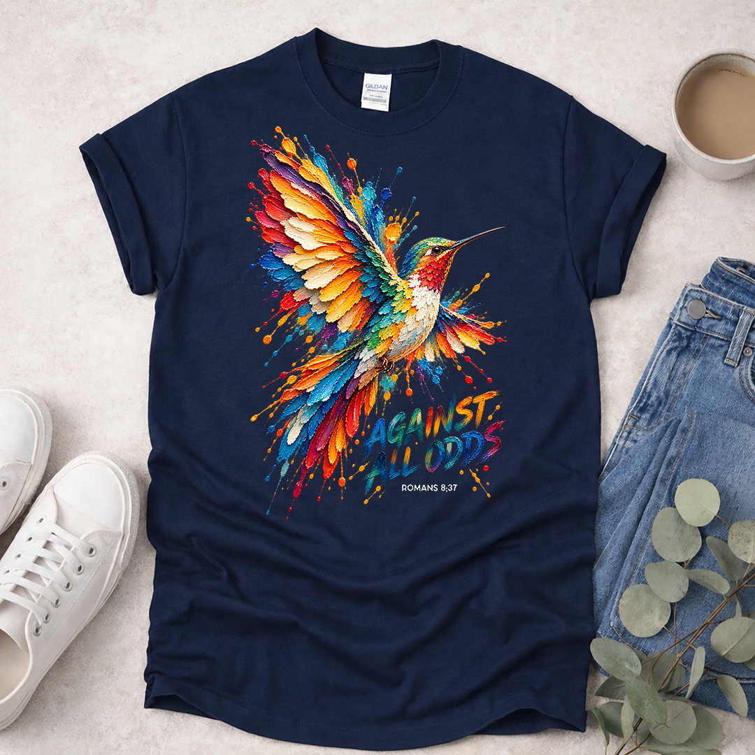 Against All Odds - Kingdom Birds - Christian T-Shirt
