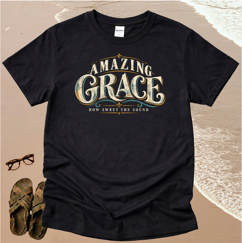 Amazing Grace - Christian Hymn Shirt