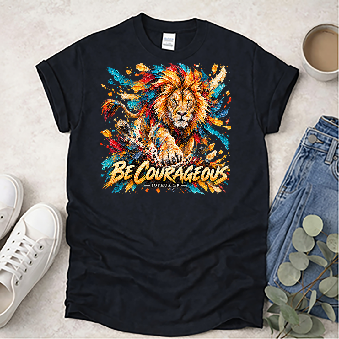 Be Courageous - Kingdom Animals - Christian T-Shirt
