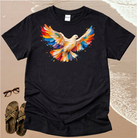 Broad Stroke Textured Dove - Christian T-Shirt