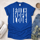 Hidden Faith Hope Love in Negative Space - Christian T-Shirt
