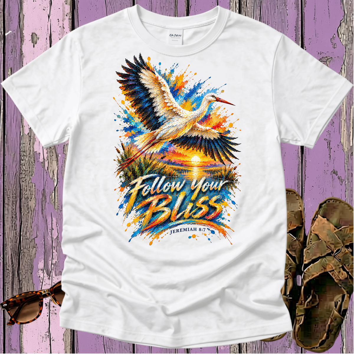 Follow Your Bliss - Kingdom Birds - Christian T-Shirt