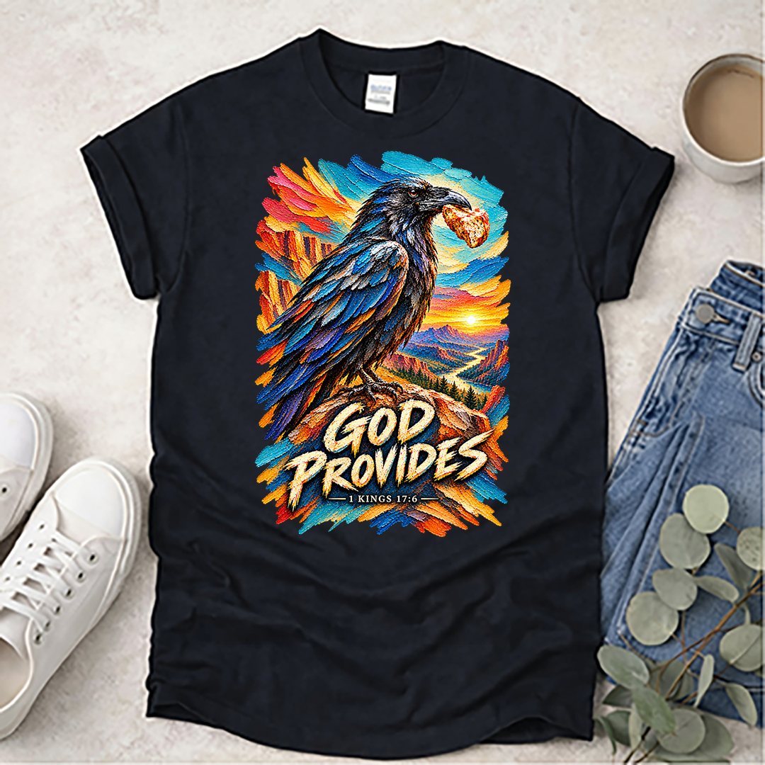 God Provides - Kingdom Birds - Christian Shirt