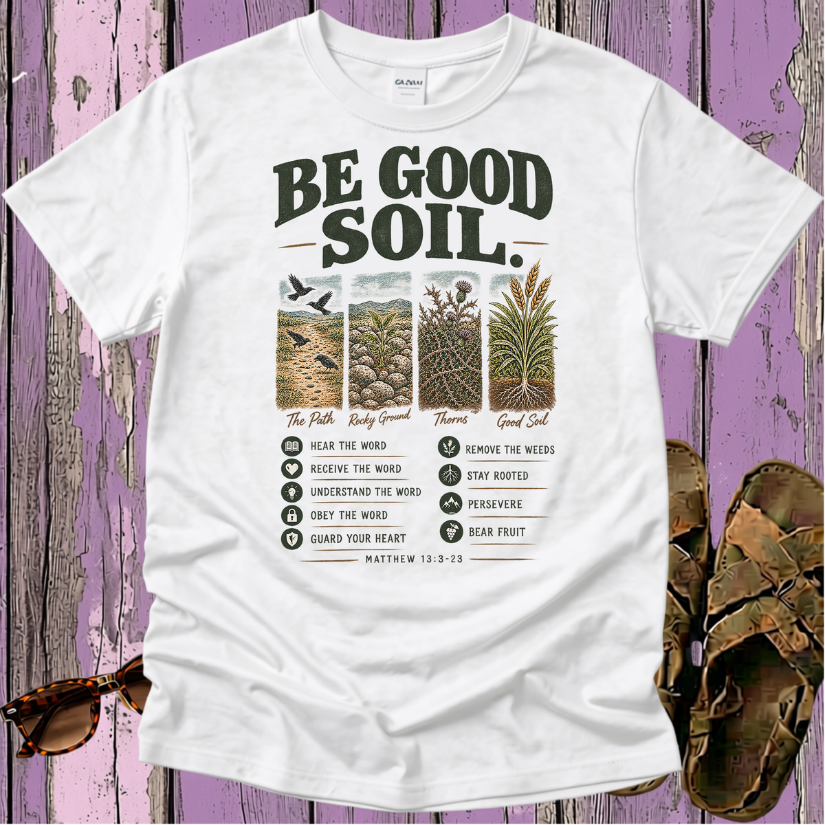 The Parable of the Farmer - Christian T-Shirt