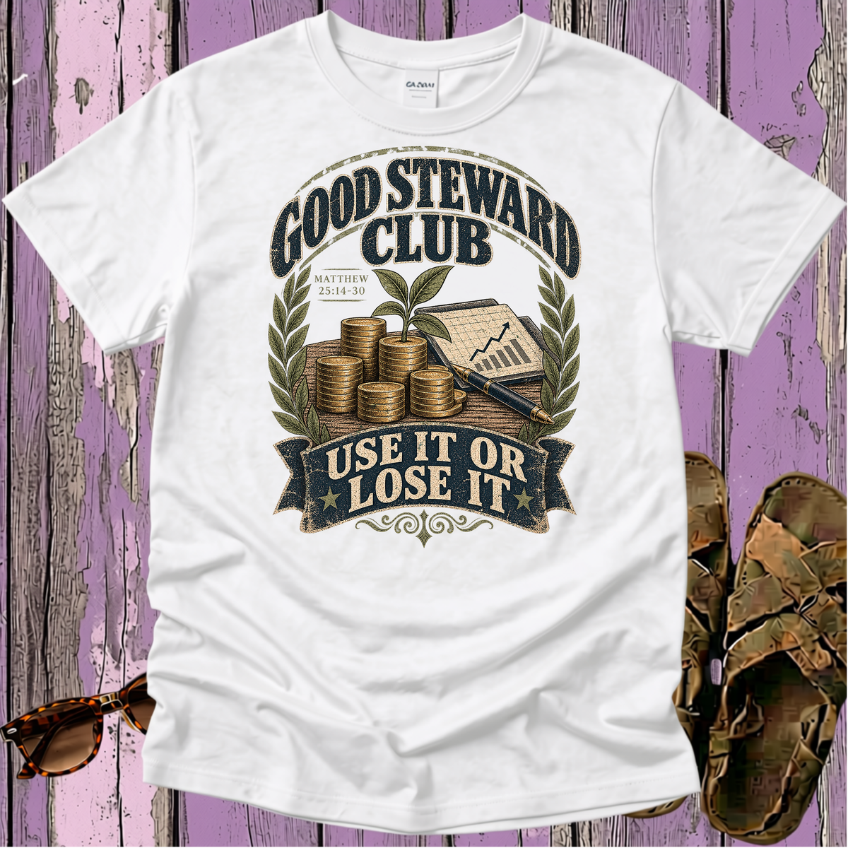 The Parable of the Bags of Gold - Christian T-Shirt