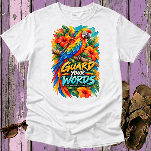 Guard Your Words - Kingdom Birds - Christian T-Shirt