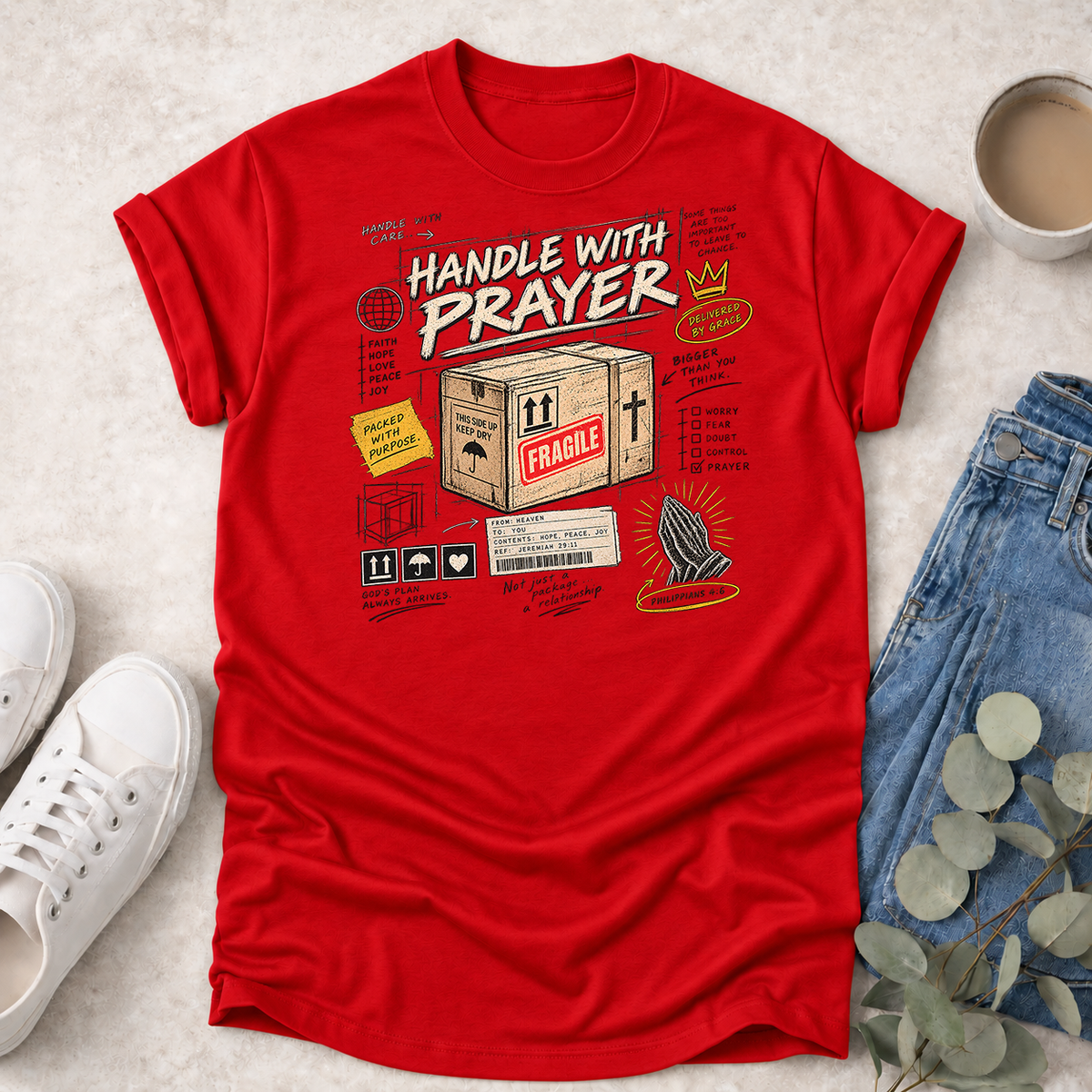 Handle with Prayer - Proclamations - Christian T-Shirt