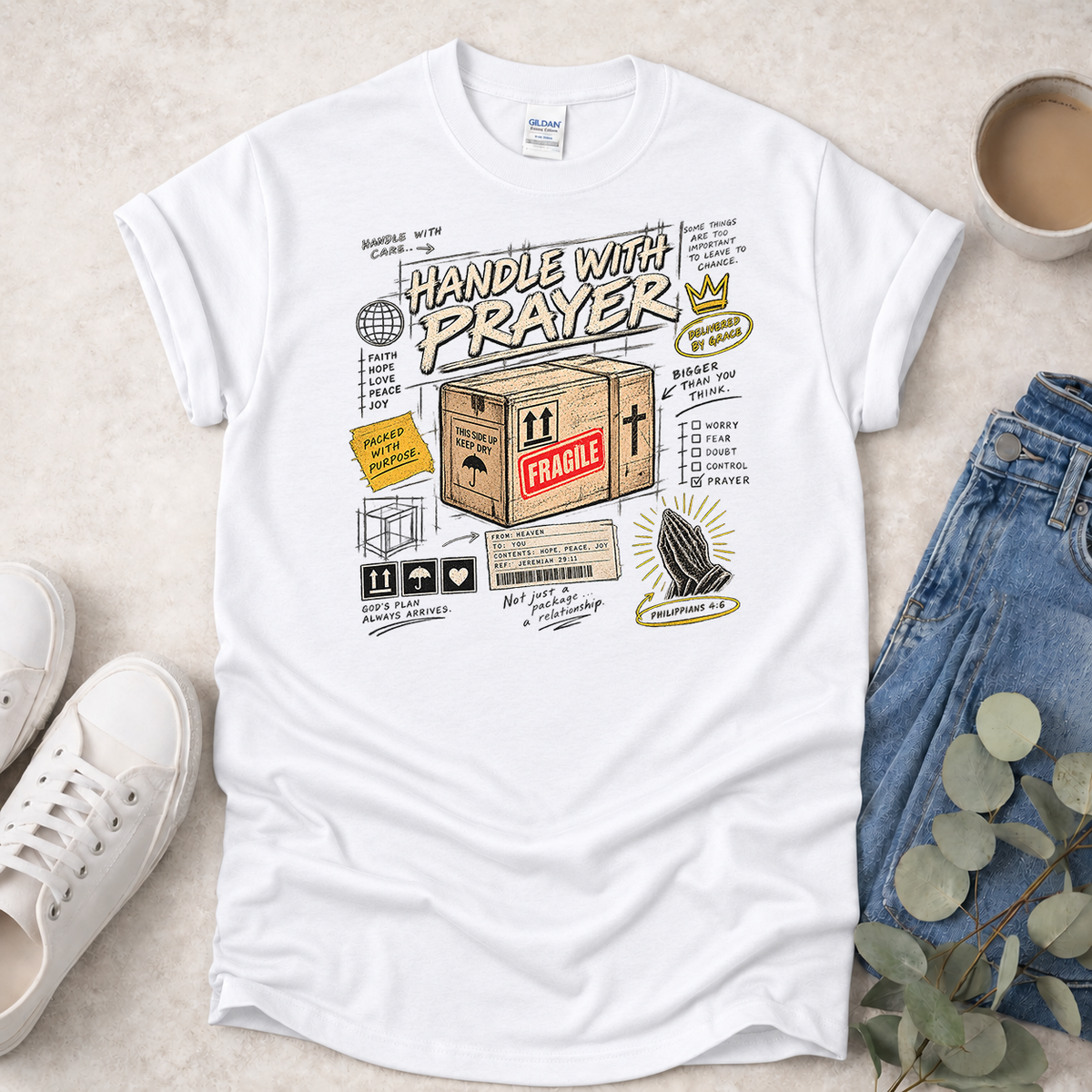 Handle with Prayer - Proclamations - Christian T-Shirt