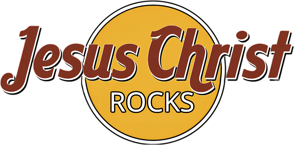 Jesus Christ Rocks Christian T-Shirt | Retro Faith Graphic Tee