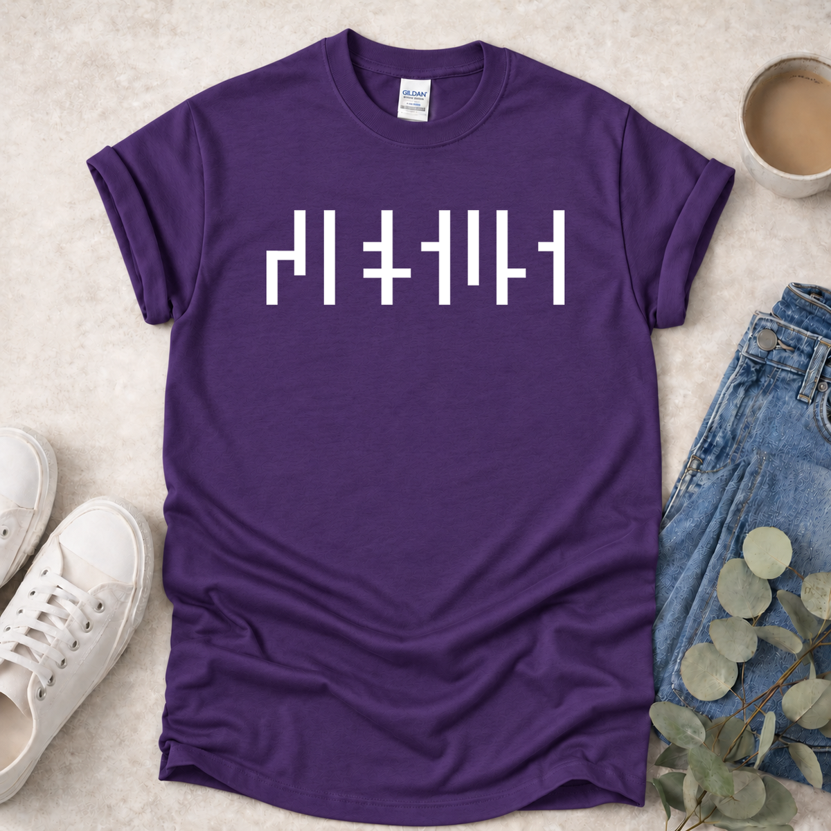 Hidden Jesus in Negative Space - Proclamations - Christian T-Shirt