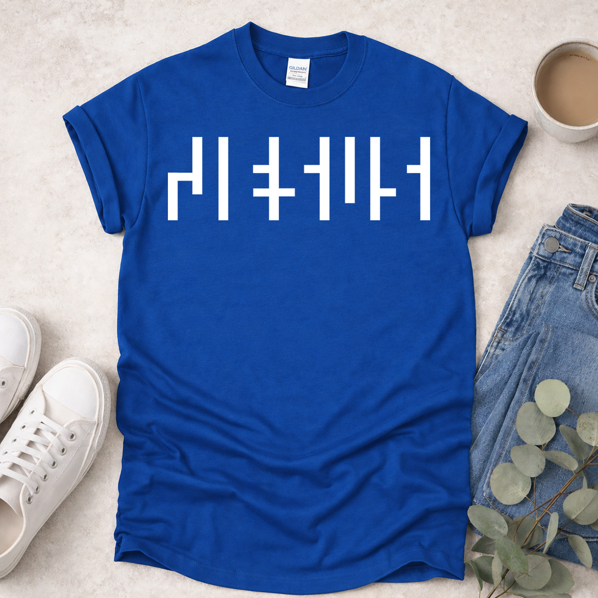 Hidden Jesus in Negative Space - Proclamations - Christian T-Shirt
