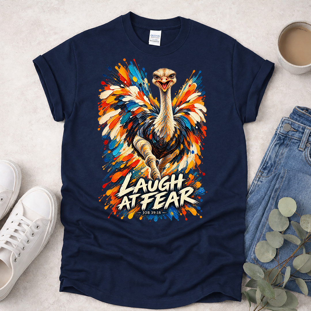 Laugh at Fear - Kingdom Birds - Christian T-Shirt