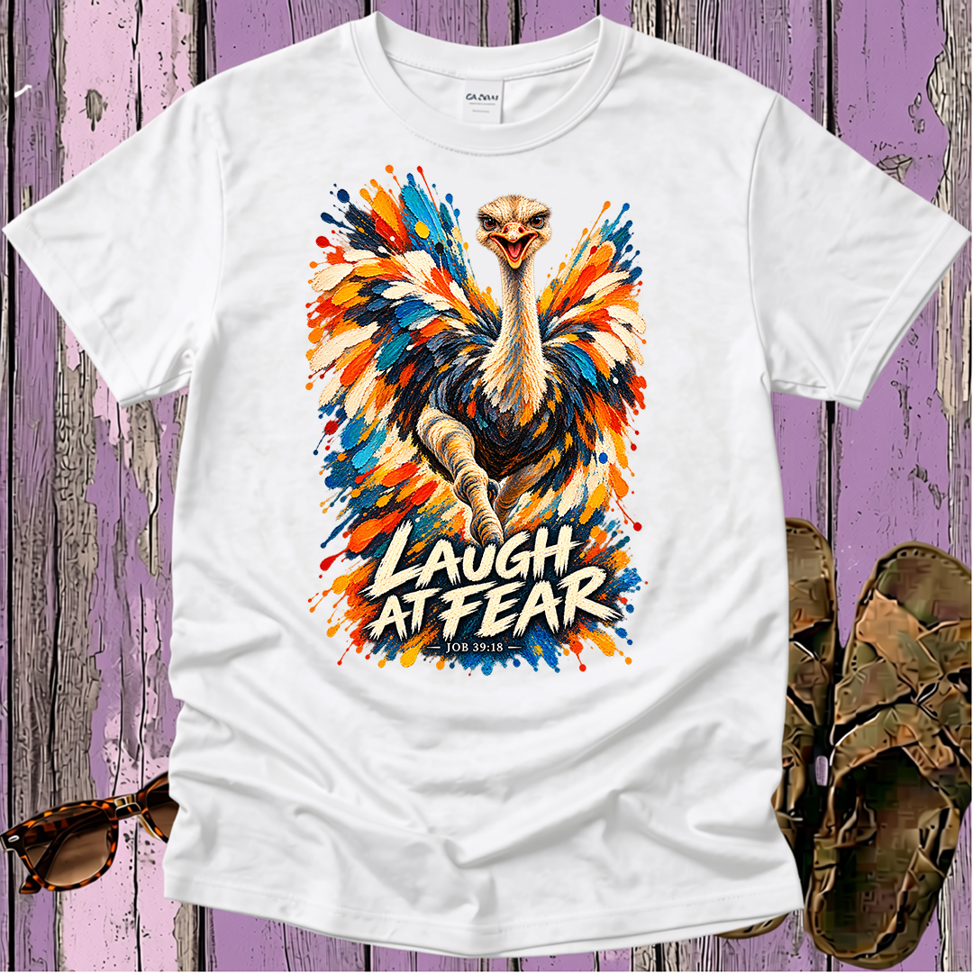 Laugh at Fear - Kingdom Birds - Christian T-Shirt