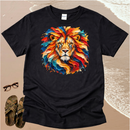 Broad Stroke Textured Lion - Christian T-Shirt