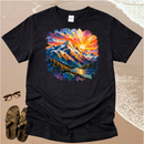 Broad Stroke Textured Mountains - Christian T-Shirt