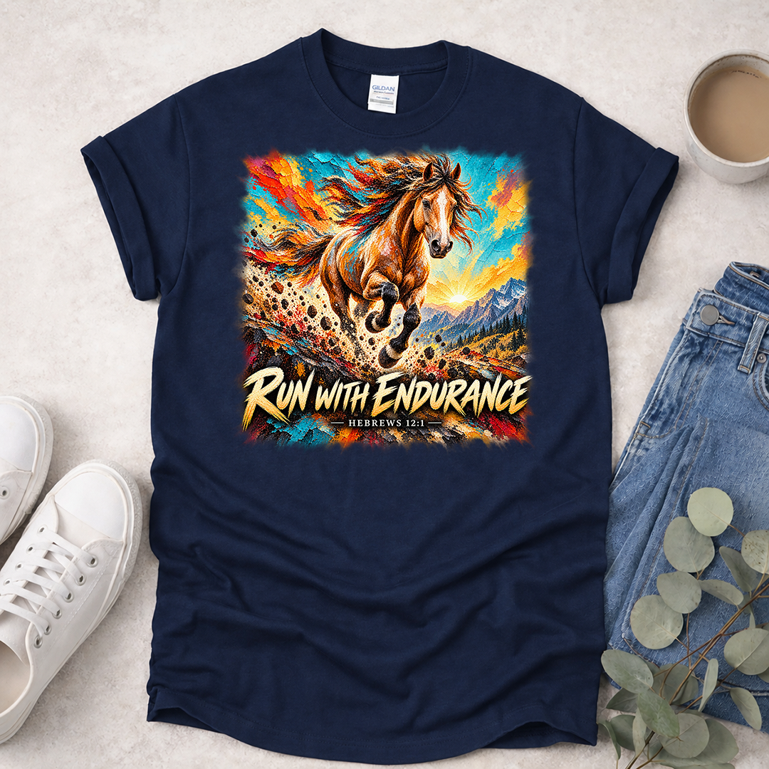 Run with Endurance - Kingdom Animals - Christian T-Shirt