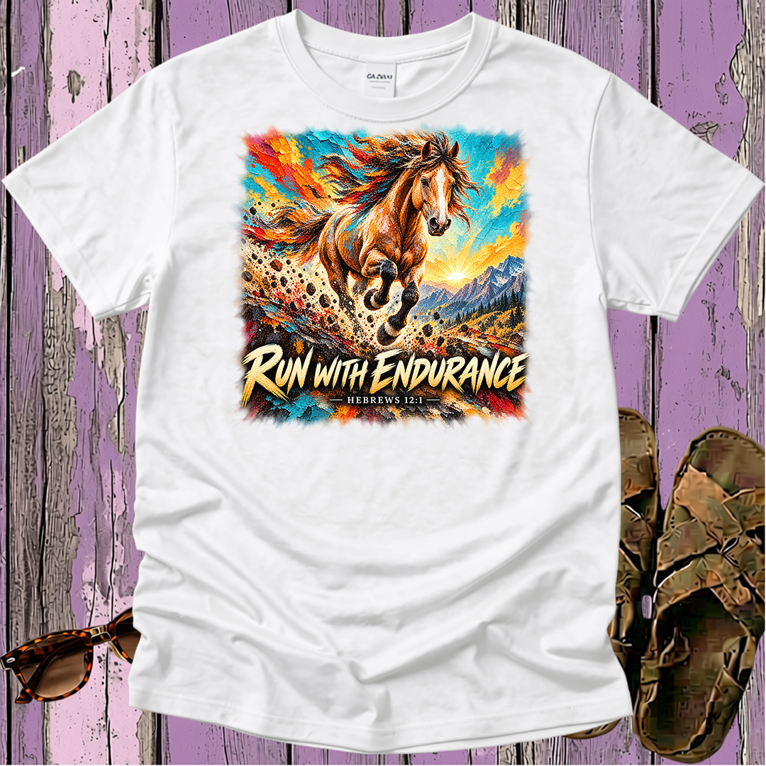 Run with Endurance - Kingdom Animals - Christian T-Shirt