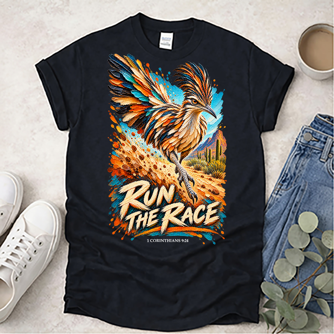 Run the Race - Kingdom Birds - Christian T-Shirt