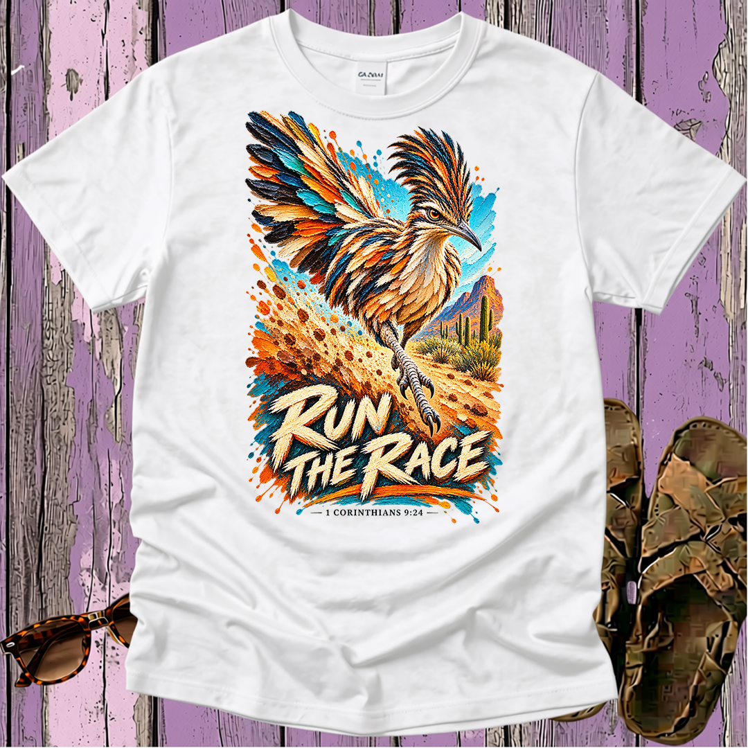 Run the Race - Kingdom Birds - Christian T-Shirt