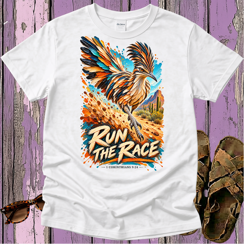 Run the Race - Kingdom Birds - Christian T-Shirt