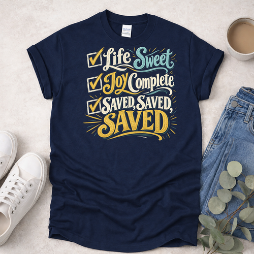 Saved Saved Saved - Hymns - Christian T-Shirt