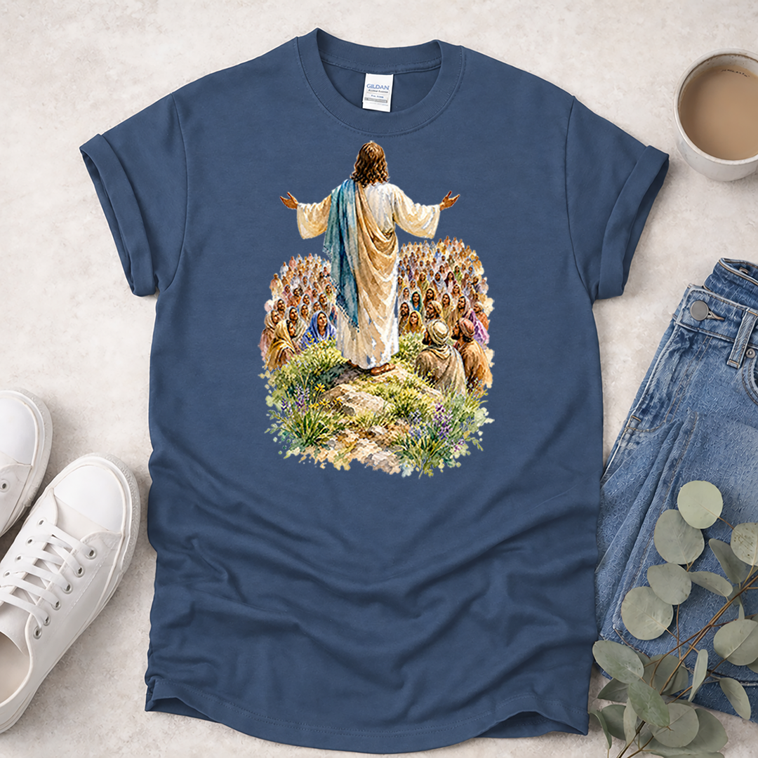 Sermon on the Mount Water Color TShirt