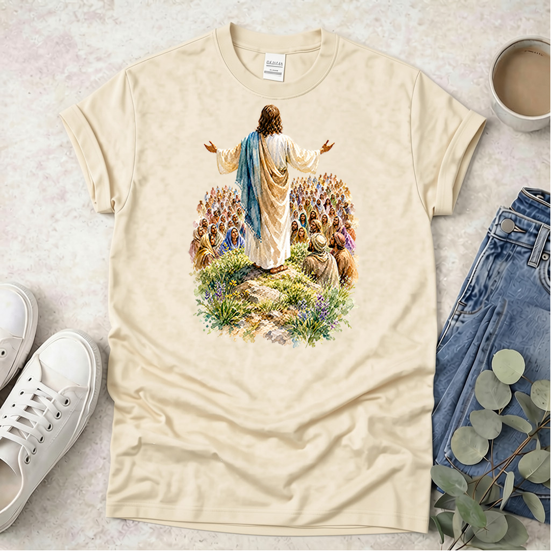 Sermon on the Mount Water Color TShirt