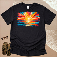 Broad Stroke Textured Sunrise - Christian T-Shirt