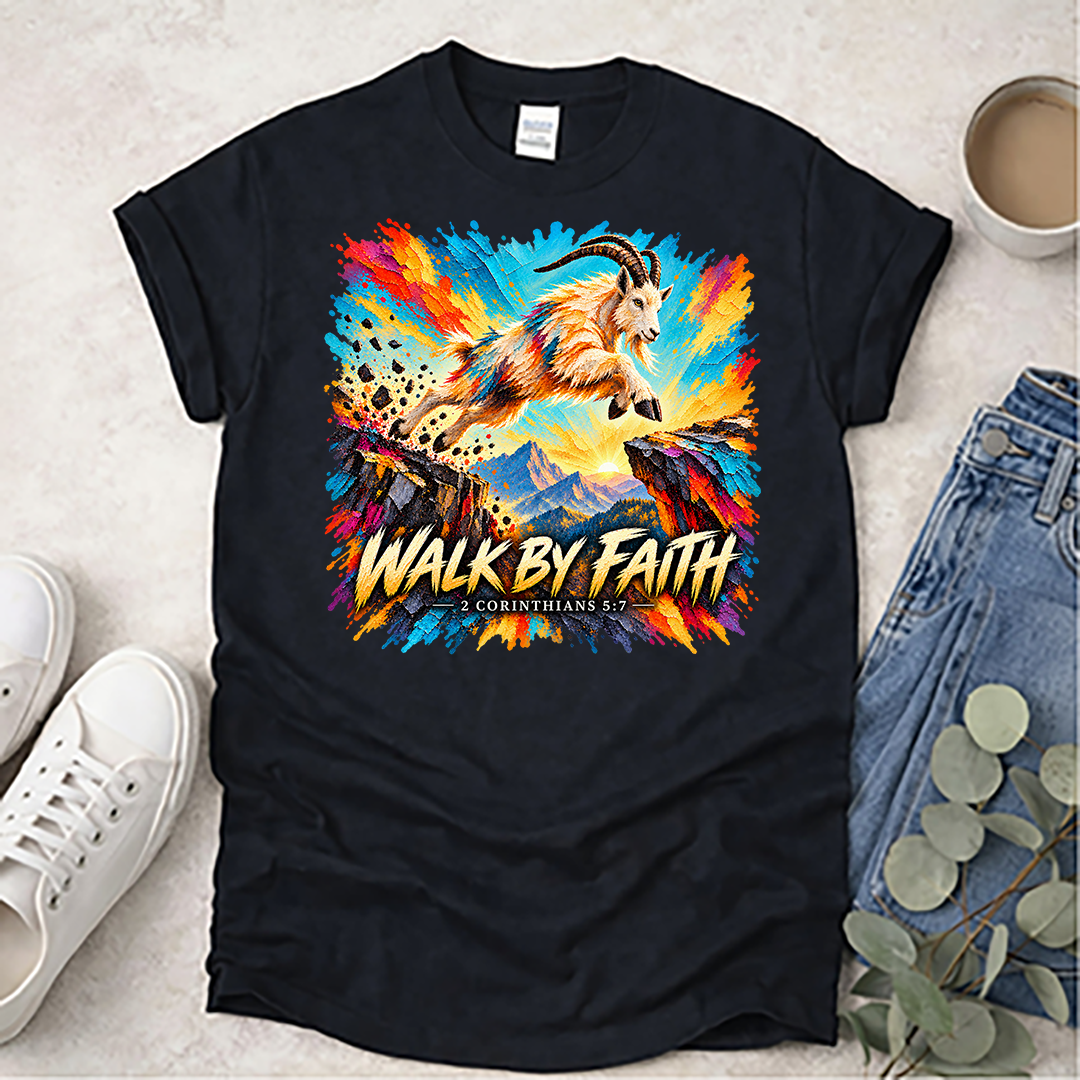 Walk By Faith - Kingdom Animals - Christian T-Shirt
