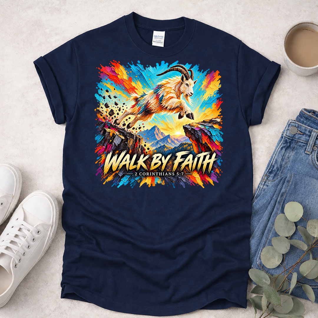 Walk By Faith - Kingdom Animals - Christian T-Shirt