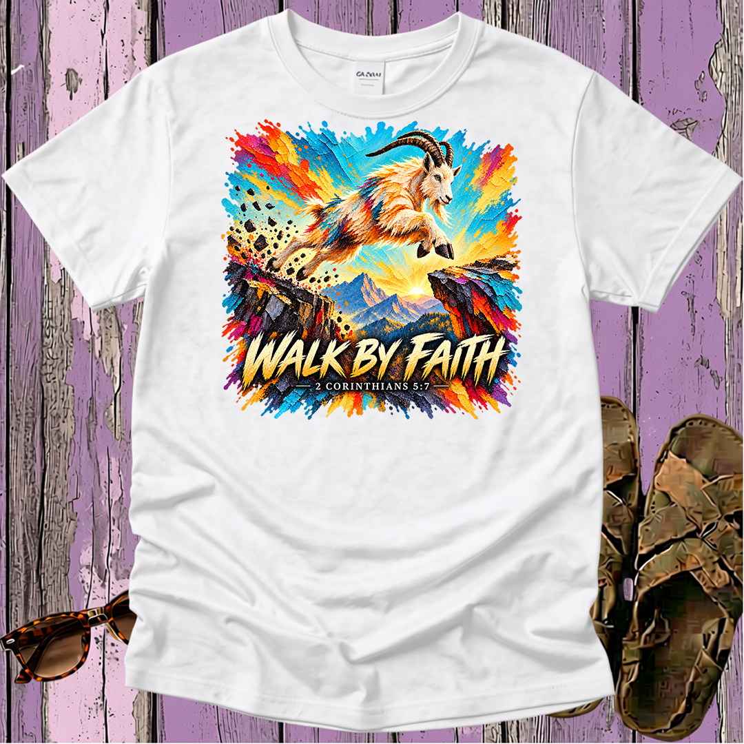 Walk By Faith - Kingdom Animals - Christian T-Shirt