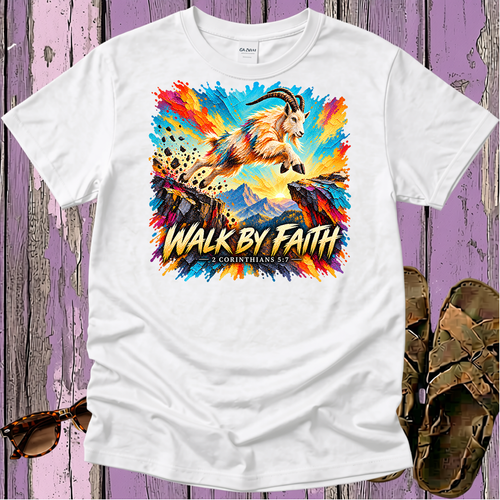 Walk By Faith - Kingdom Animals - Christian T-Shirt